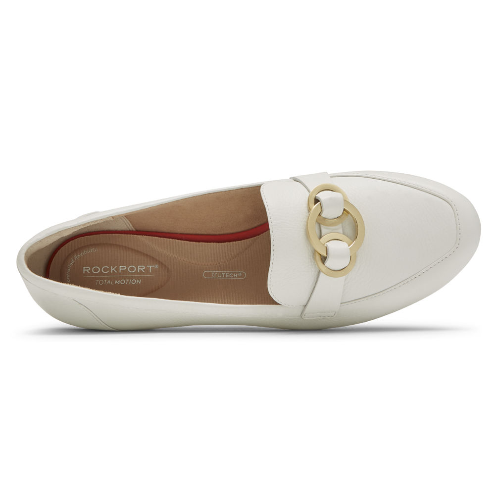 Rockport Womens Total Motion Tavia Ring - Loafers White - GVA175823